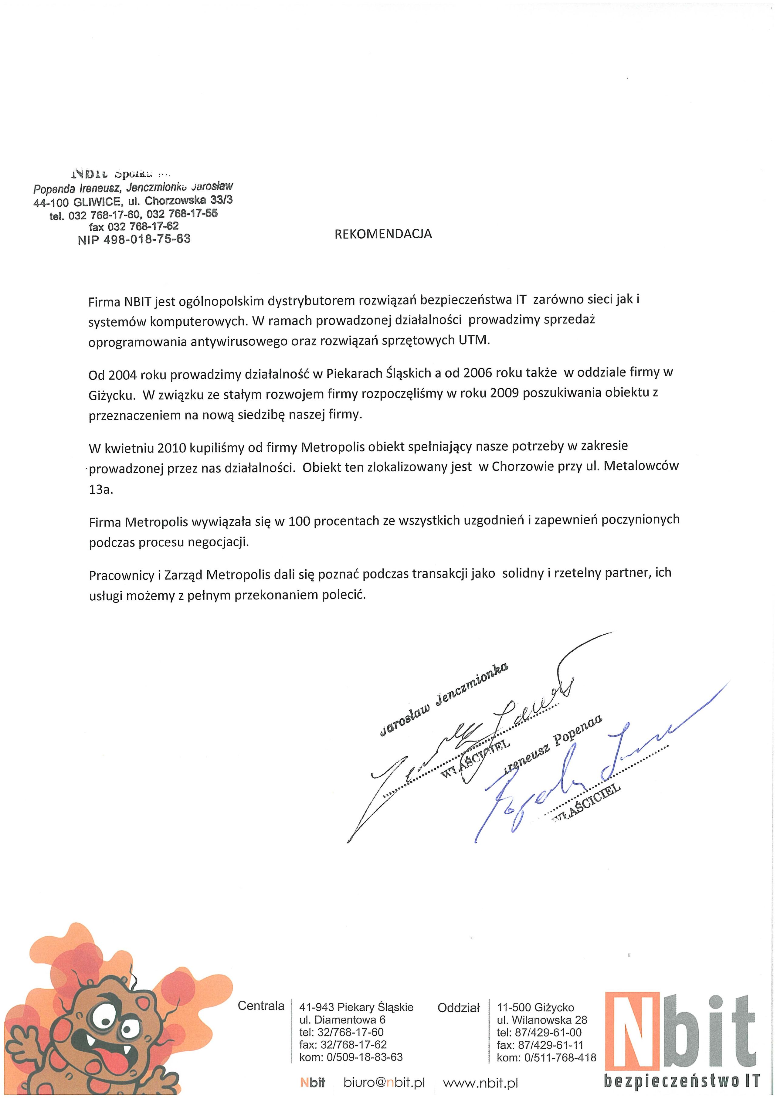 Rekomendacja — Nbit