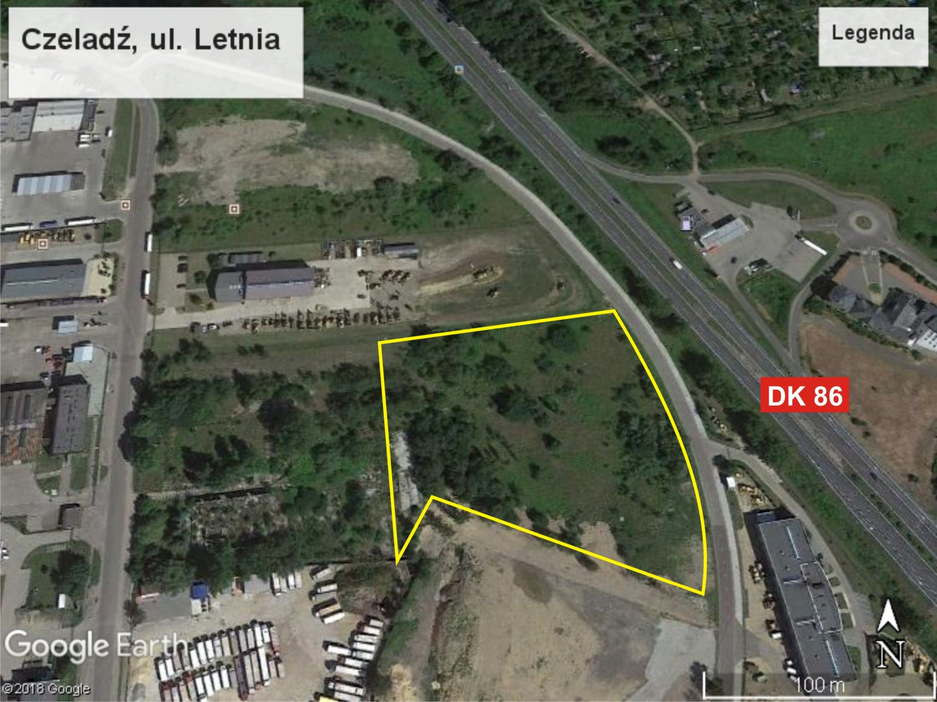 Działki usługowe Czeladź, ul. Letnia