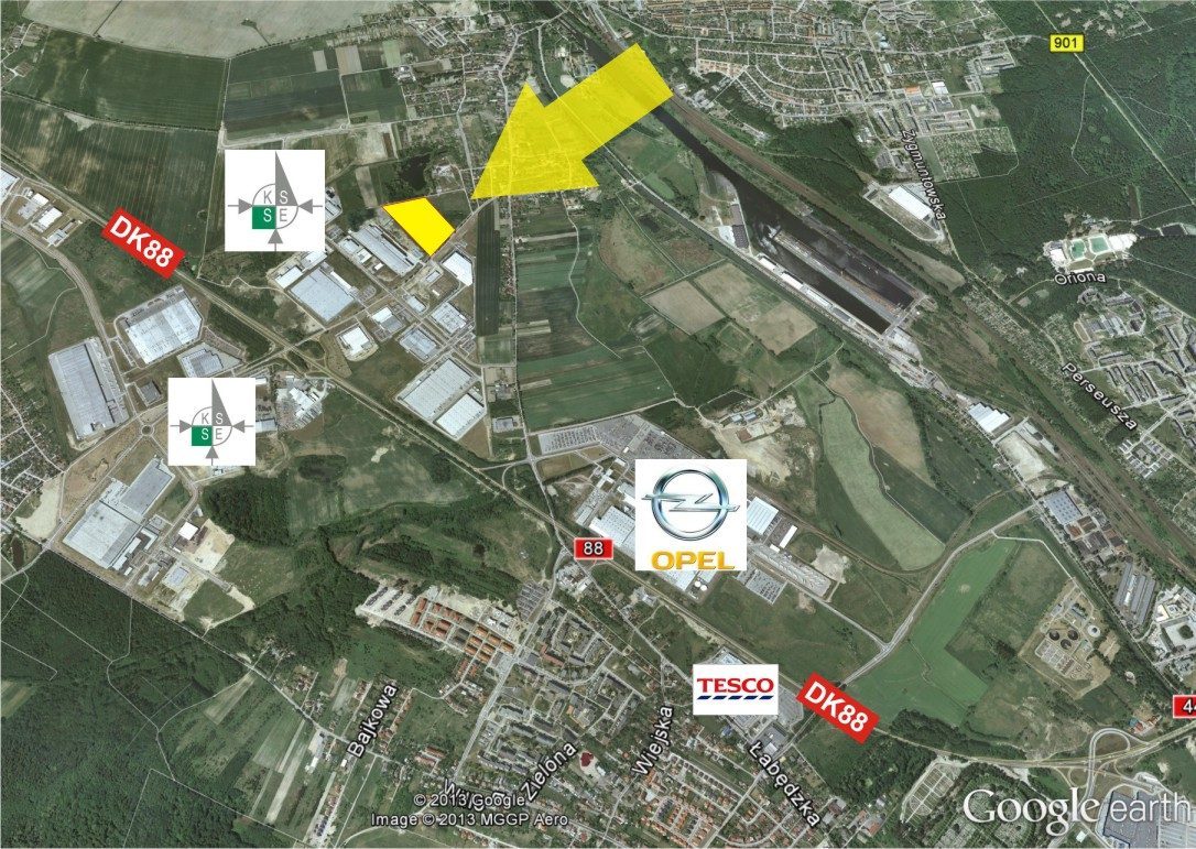 Gliwice, ul. Wyczółkowskiego (teren KSSE)