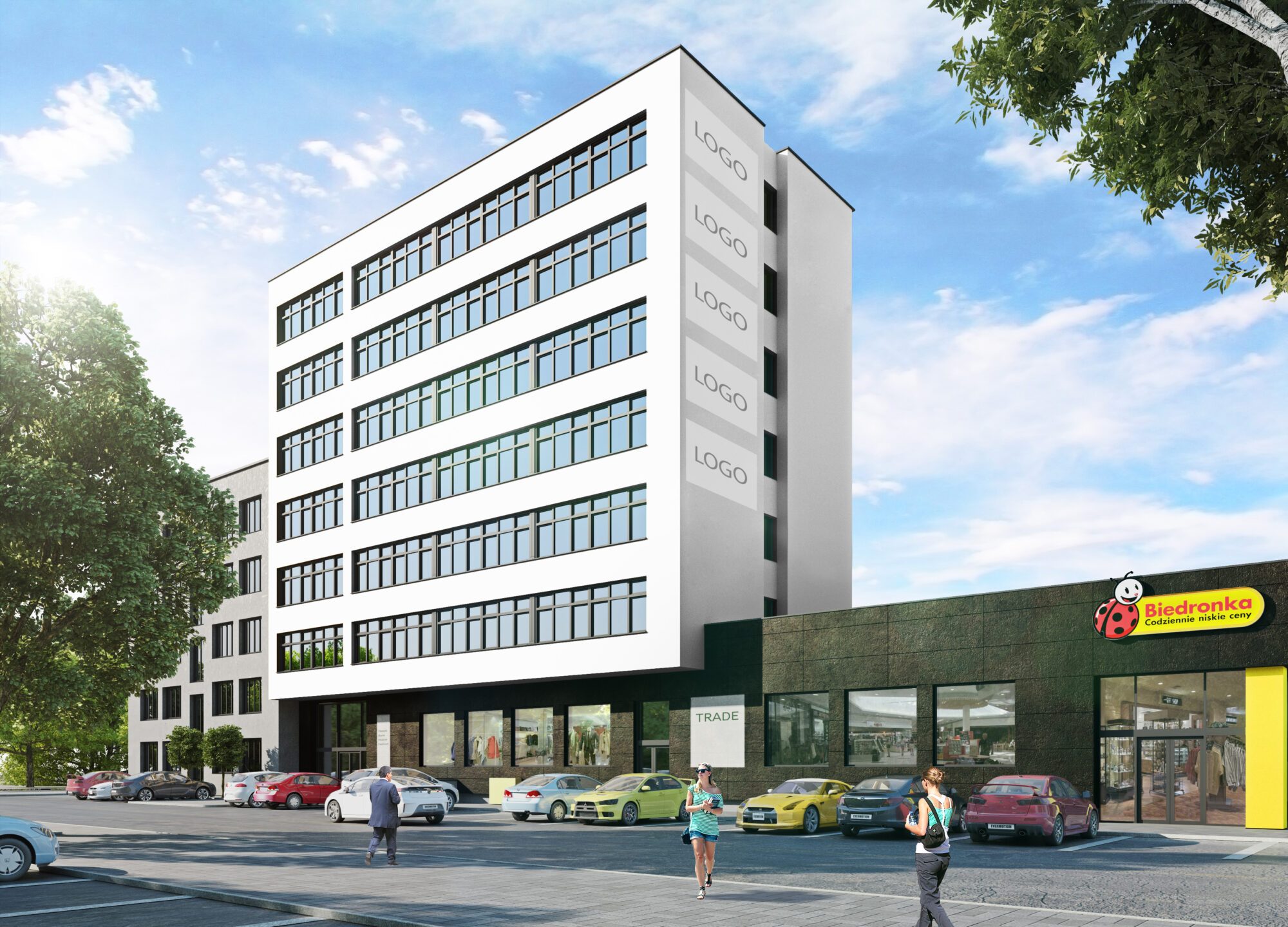 Kompleks handlowo-usługowy, Katowice, ul. Dąbrówki 13