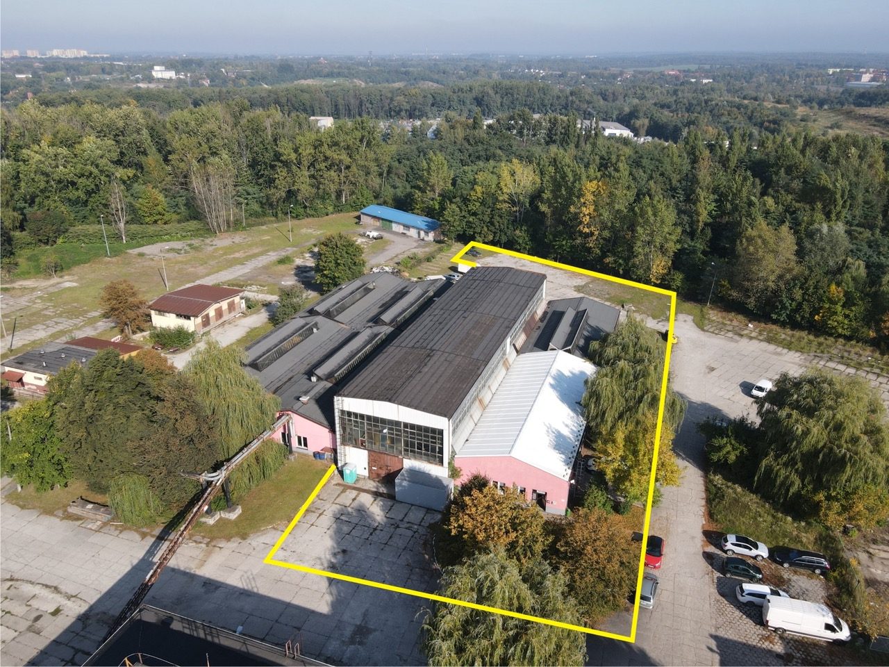 Hale i działki przemysłowe w pobliżu DTŚ