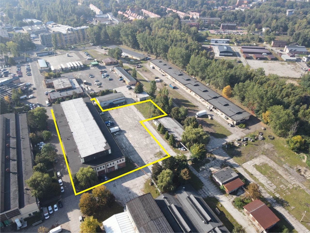 Hale i działki przemysłowe w pobliżu DTŚ