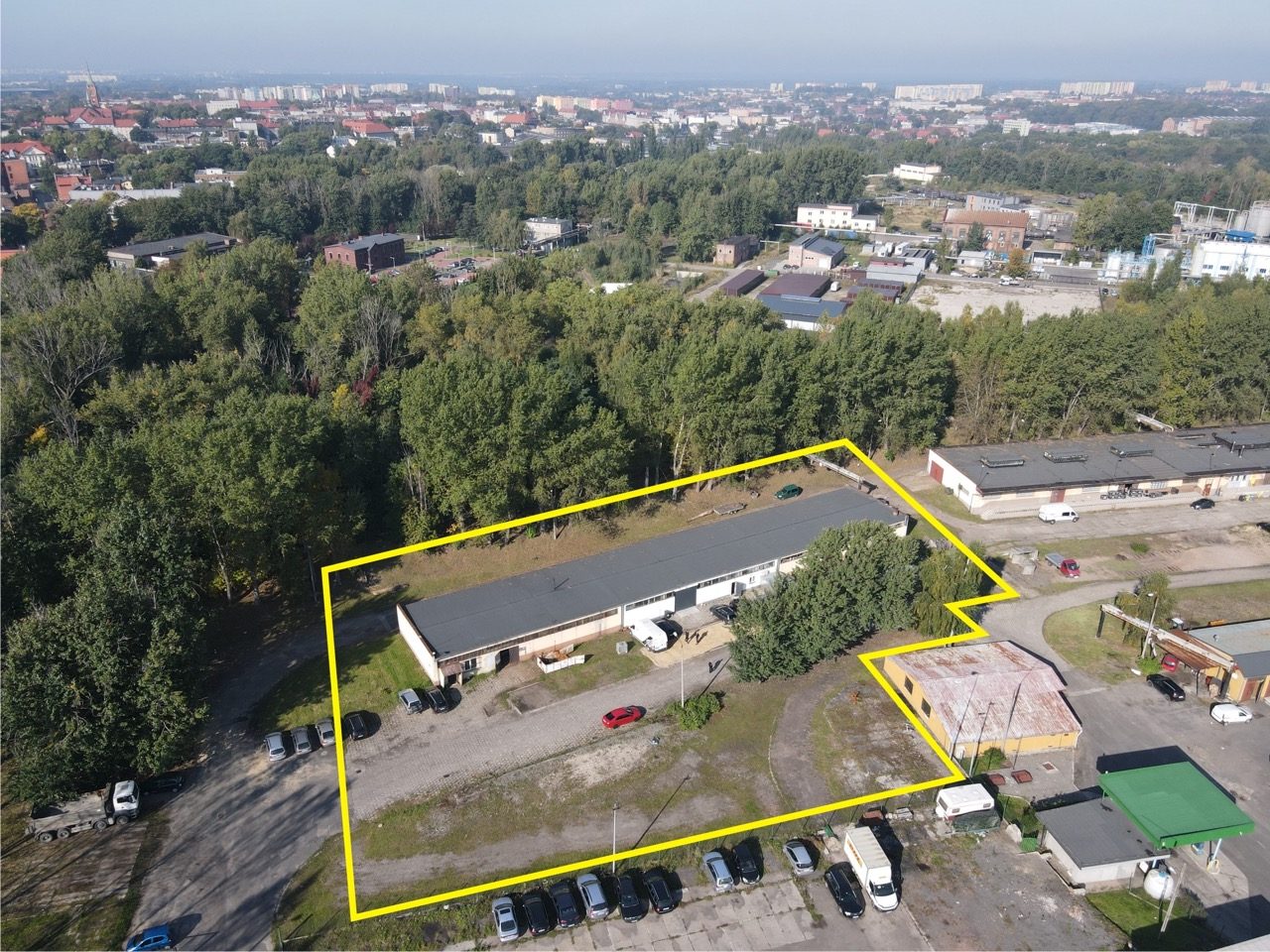 Hale i działki przemysłowe w pobliżu DTŚ